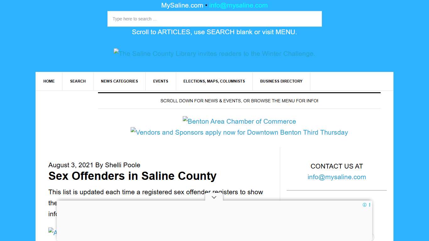 Sex Offenders in Saline County - MySaline
