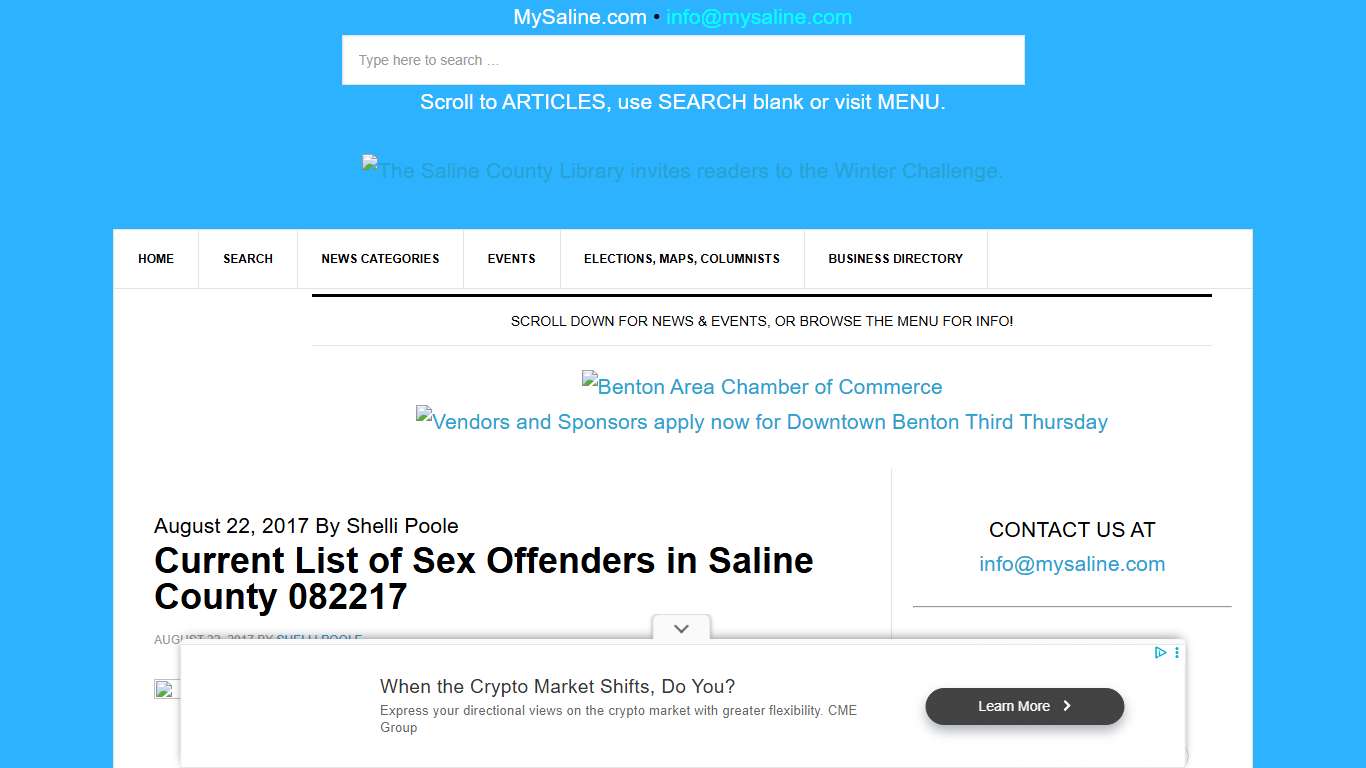 Current List of Sex Offenders in Saline County 082217 - MySaline
